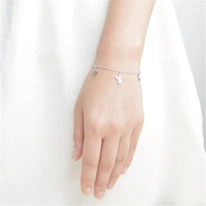 Music Rabbit Bracelet Silver Plated