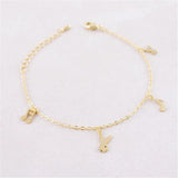 Music Rabbit Bracelet Silver Plated