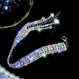Rhinestone Bracelet with Tassel Crystal Bangles