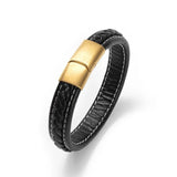 Vintage Stainless Steel Men's Bracelet with Magnet Buckle