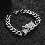 Engraved Eagle Titanium Steel Men Bracelet Party Gift