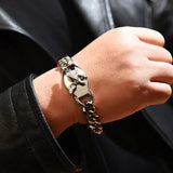 Engraved Eagle Titanium Steel Men Bracelet Party Gift