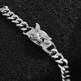 Engraved Eagle Titanium Steel Men Bracelet Party Gift