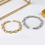 European American Style Chain Bangle Cuban Thick Chain Bracelet