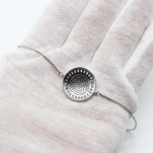 Adjustable Chain Micro Pave CZ Zircon Eyes Charm Bracelet