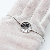 Adjustable Chain Micro Pave CZ Zircon Eyes Charm Bracelet