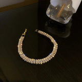 KAITIN Women Bracelet Zircon Geometric Spring Style