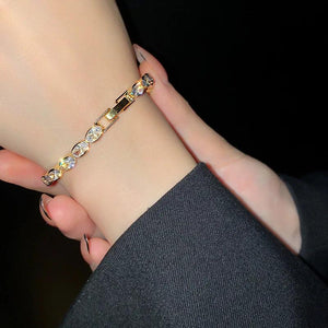 KAITIN Women Bracelet Zircon Geometric Spring Style