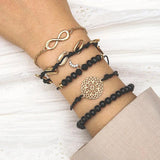 Hand Woven Shell Hollow Out Flowers Niche Personality Bracelet