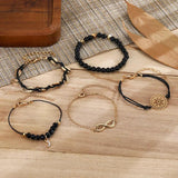 Hand Woven Shell Hollow Out Flowers Niche Personality Bracelet