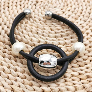 Vintage Alloy Pearl Bangle Boho Jewelry Bracelet Gift