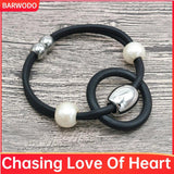 Vintage Alloy Pearl Bangle Boho Jewelry Bracelet Gift