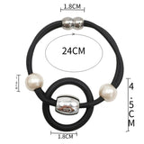 Vintage Alloy Pearl Bangle Boho Jewelry Bracelet Gift