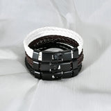 Multilayer Leather Bracelet for Women Men