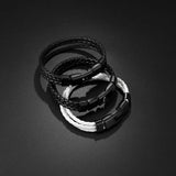 Multilayer Leather Bracelet for Women Men