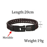 Multilayer Leather Bracelet for Women Men