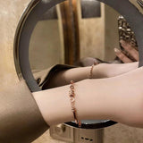 Titanium Steel Color-Resistant Small Waist Bracelet Rose Light Couple's Ins