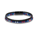 Boho Leather Rope Bracelet Stainless Steel Buckle Couple Bracelets