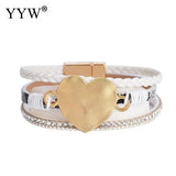 Leopard Snake Pattern Multilayer Bracelet Magnetic Cuff HOT #D
