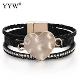 Leopard Snake Pattern Multilayer Bracelet Magnetic Cuff HOT #D