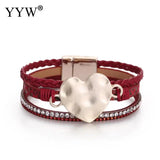 Leopard Snake Pattern Multilayer Bracelet Magnetic Cuff HOT #D