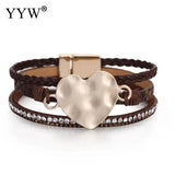 Leopard Snake Pattern Multilayer Bracelet Magnetic Cuff HOT #D