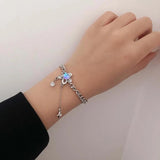 Love Heart Flower Tassel Bracelets Cold Style Female Accessories
