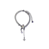 Love Heart Flower Tassel Bracelets Cold Style Female Accessories