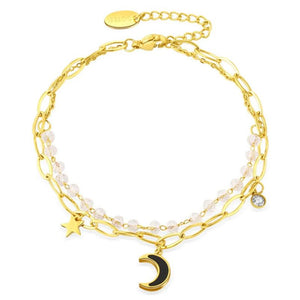 316L Stainless Steel Moon Bracelet High Jewelry Accessories