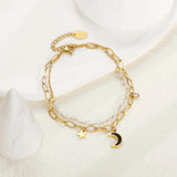 316L Stainless Steel Moon Bracelet High Jewelry Accessories