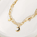 316L Stainless Steel Moon Bracelet High Jewelry Accessories