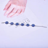 Stainless Steel Evil Eye Bracelet for Women - Bijoux Femme Bangles
