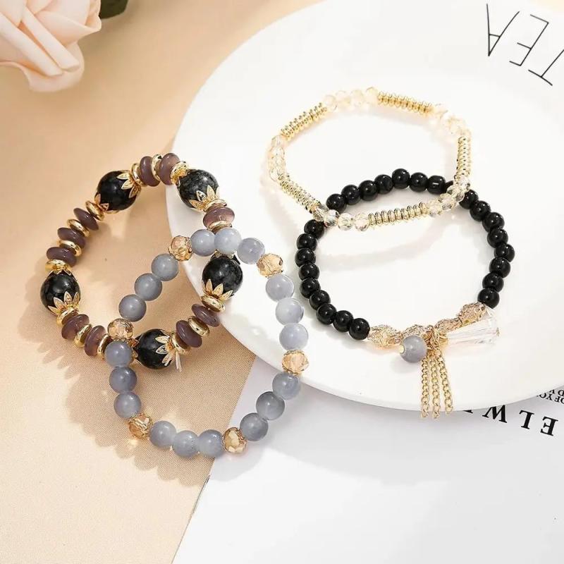 Boho Bracelets & Bangles Women Stone Beaded Bracelet Set
