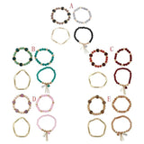 Boho Bracelets & Bangles Women Stone Beaded Bracelet Set