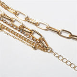 5pcs Crystal Bracelets for Women Silver Charm Bohemian Style Jewelry