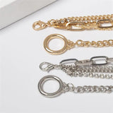 5pcs Crystal Bracelets for Women Silver Charm Bohemian Style Jewelry