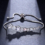 Zircon Bracelet For Women Adjustable Chain Cubic Zirconia Birthday Party Jewelry