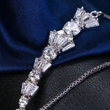 Zircon Bracelet For Women Adjustable Chain Cubic Zirconia Birthday Party Jewelry