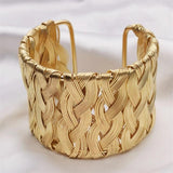High-End Classic Women Bracelet Jewelry Weave Bangles Charm Gothic Accessories