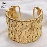 High-End Classic Women Bracelet Jewelry Weave Bangles Charm Gothic Accessories