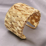 High-End Classic Women Bracelet Jewelry Weave Bangles Charm Gothic Accessories
