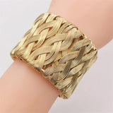 High-End Classic Women Bracelet Jewelry Weave Bangles Charm Gothic Accessories