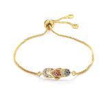 Cz Bracelet 18K Women Bangle Crystal Zircon Bracelet Copper Jewelry