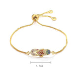 Cz Bracelet 18K Women Bangle Crystal Zircon Bracelet Copper Jewelry
