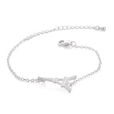Eiffel Tower Bracelet for Women Silver Plated
