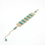 Marble Stone 3 Layers Chain Link Bracelet for Women