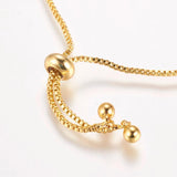 Brass Chain Bracelet Making Kit with CZ - DIY Craft Jewelry