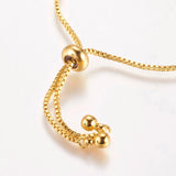 Brass Chain Bracelet Making Kit with CZ - DIY Craft Jewelry