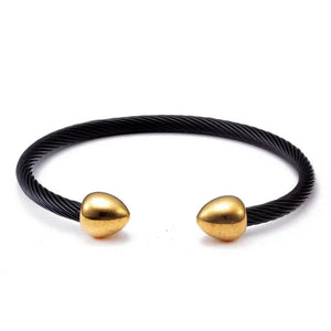 Vintage Stainless Steel Cone Chain Link Bracelet