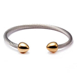 Vintage Stainless Steel Cone Chain Link Bracelet